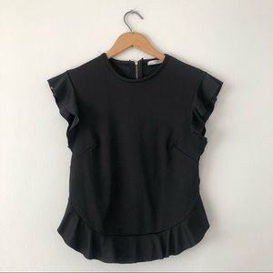 Zara Black Back Zip Business Too